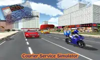 Courier Moto Bike Delivery Boy Screen Shot 0