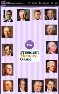 President Memory Game Screen Shot 0