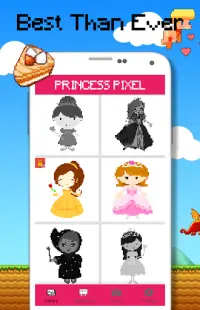 Princess Coloring By Number - Pixel Art Screen Shot 3