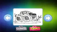 Monster Truck Coloring Screen Shot 1