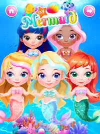 Baby Mermaid Games for Girls Screen Shot 2