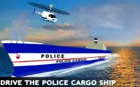 交通米国パトカー：貨物クルーズ船ドライビング Screen Shot 2