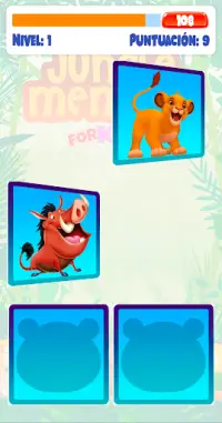 Juego de memoria : Animales Screen Shot 3