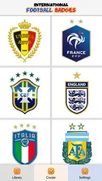 World Football Badges Color by Number - Pixel Art Screen Shot 1