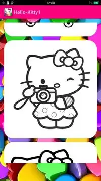 Coloring Book For Kitty Screen Shot 6