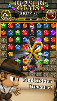 Treasure Gems - Match 3 Puzzle Screen Shot 2