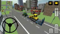 Tracteur Conducteur 3D: Ville Screen Shot 0