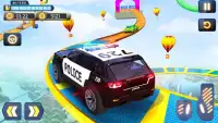 Grand Police Car Chase; Mega Ramp Stunt Car Games Screen Shot 1