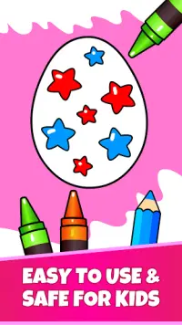 Easter Egg Coloring - Surprise Eggs Game For Kids Screen Shot 5