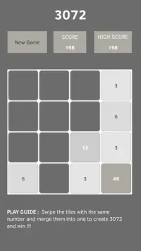 3072 Puzzle Game Screen Shot 1