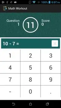 Math Workout Screen Shot 1