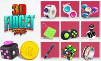 Fidget Cube Antistress Buttons 3D Toys Satisfying Screen Shot 0