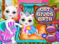 Cat donne jeux de naissance Screen Shot 0