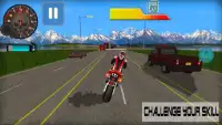 Racing Moto: Highway Bike Stunt Ride 3D Screen Shot 1