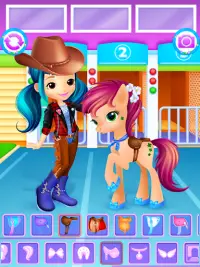 Küçük At ve Kız Giydirme Oyunu Screen Shot 5