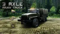 Offroad 3 Axle Army Truck Screen Shot 0