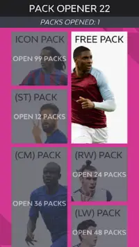 Pack Opener for Football 22 Screen Shot 0