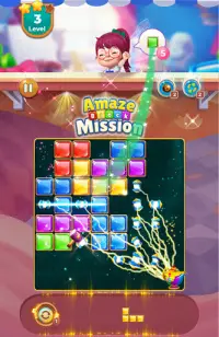 Block puzzle Games - Amaze 1010 Mission Screen Shot 1