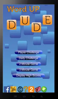 Word Up Dude - fast paced word game using NWL2018 Screen Shot 2