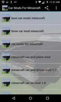Car Mods For Minecraft Screen Shot 1