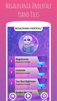 Megalovania Undertale 🎹 Piano Tiles Screen Shot 0