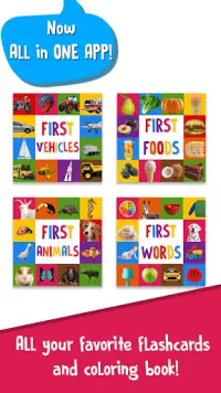 First Words Baby Games: Toddler Learning Games Screen Shot 1
