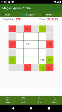 Magic Square Puzzle - A Number Game for Everyone! Screen Shot 3