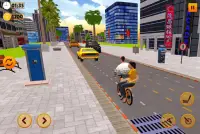 BMX Bicycle Taxi Driving: City Transport Screen Shot 2