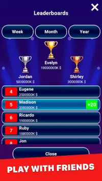 Millionaire: Trivia Quiz Game Screen Shot 4