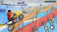 MotorCycle Stunt Game Racing Game - Offline Games Screen Shot 2