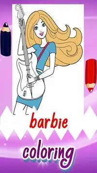 Coloring Game for Barbie Screen Shot 3