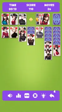 Sexy solitaire girls: ani card Screen Shot 6