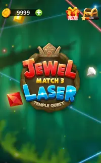 Jewel Match 3 Puzzle: Misión de bloque láser Screen Shot 17