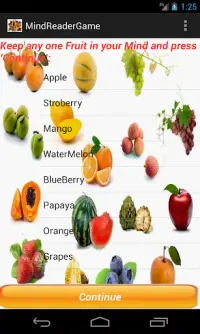 Fruit Mind Reader Screen Shot 1