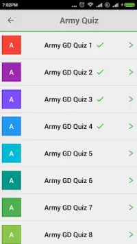 Army Bharti Exam Quiz Screen Shot 0