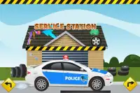 Polizeiwagen - Wasch Spiele Screen Shot 1