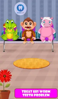 Jungle Animal Dentist Game Screen Shot 0