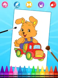 Driving Animals Coloring Pages Screen Shot 5