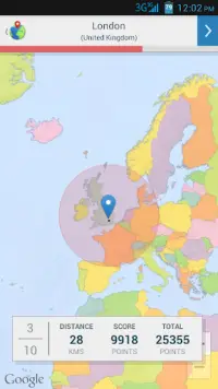 Dünya Haritası Bilgi Yarışması Screen Shot 1