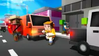 Cube Car Theft Race 3D Screen Shot 1