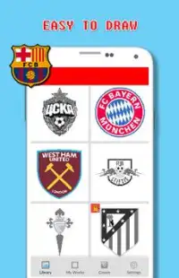 Football Logo Coloring By Number - Pixel Screen Shot 5