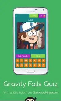 Gravity Falls Quiz Screen Shot 2