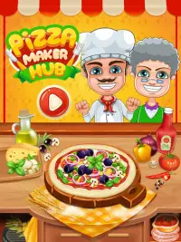 Pizza pembuat Cuisine: memasak Games Untuk Anak Screen Shot 4