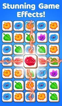 Flower Tiles Match 3d - Flower Matching Games Free Screen Shot 2