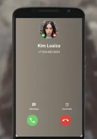 Kim Loaiza Fake Call - Call Chat Kimberly Loaiza Screen Shot 1