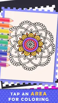 Coloring Game Mandala for Adults Screen Shot 1