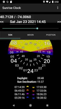 Sunrise Clock Widget Screen Shot 2