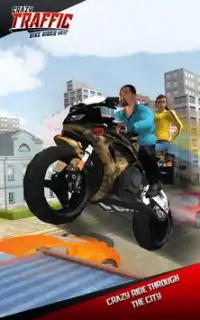 3D Hero Superhero Rider - Moto Traffic Shooter Screen Shot 1