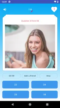 Guess the age – Age quiz. Guess her age challenge Screen Shot 0