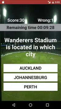 Cricket Stadium Quiz Screen Shot 0
